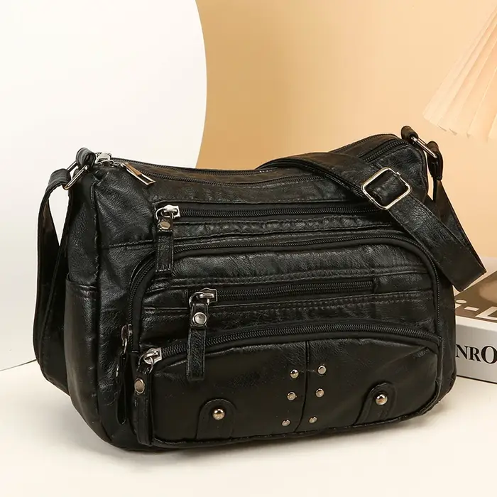 Sac à main en cuir véritable pour femmes
