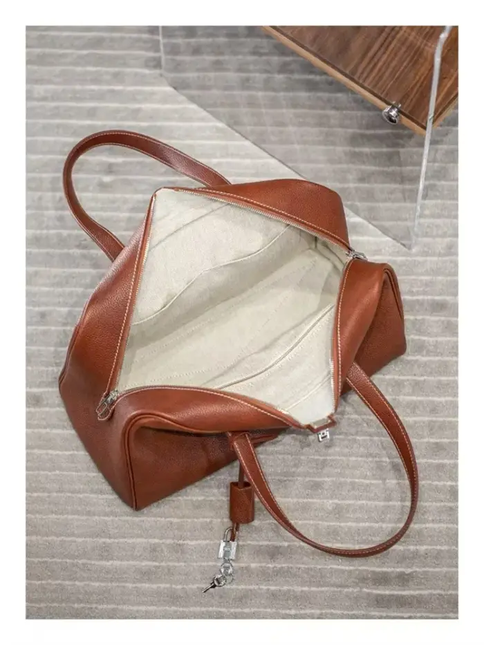 Sac à bandoulière de luxe en cuir véritable pour femmes