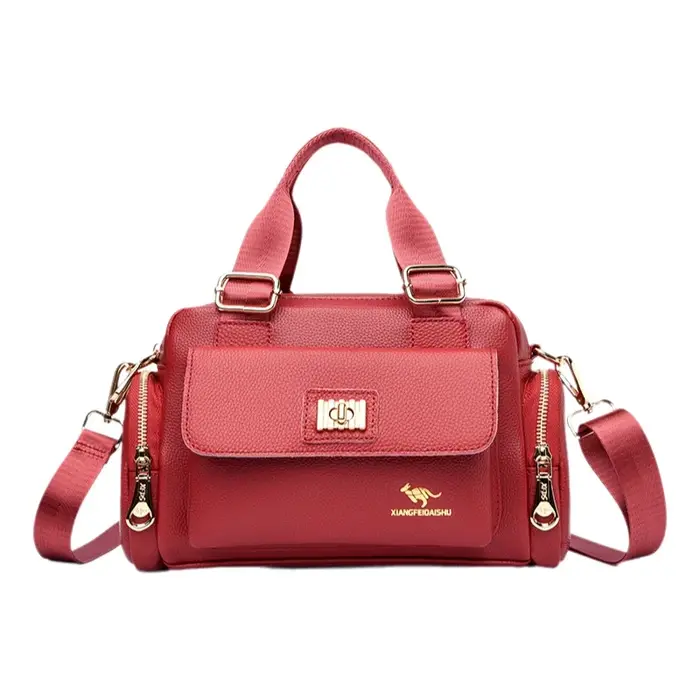 Sac bandoulière grande capacité style moto pour femme