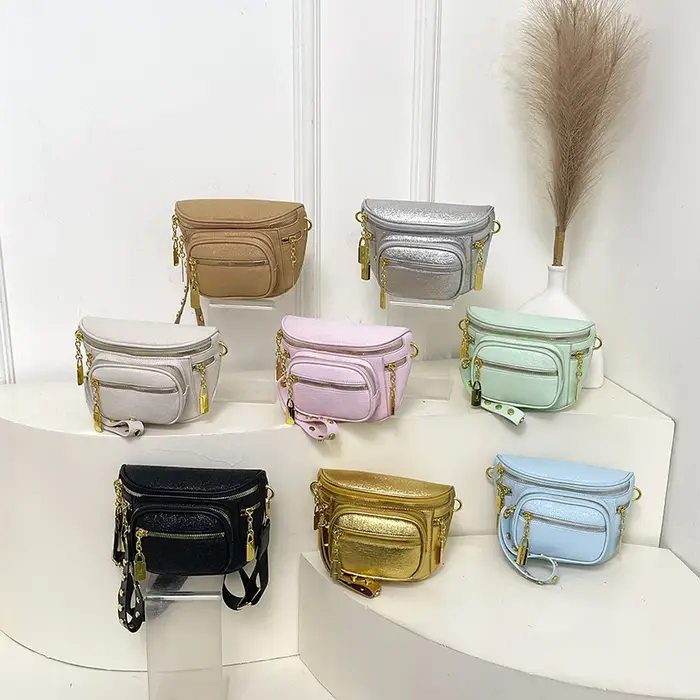 Sac bandoulière multi-couches zippé tendance