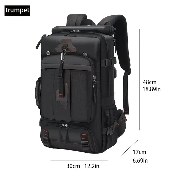 Sacs à dos de voyage pour hommes et femmes, sac à dos surdimensionné de 60 à 70 litres, sac de voyag