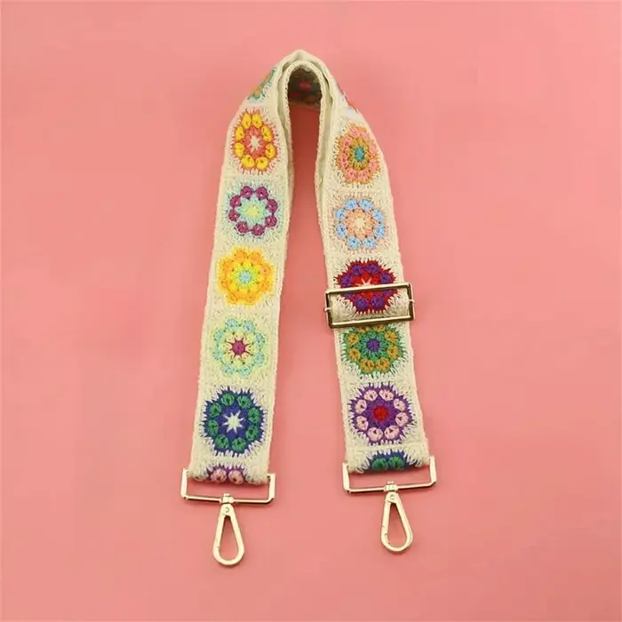 Main bricolage broderie Style Vintage bandoulière réglable bandoulière colorée sangle de remplacemen