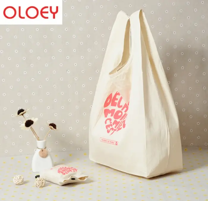Sac de Shopping en toile écologique pour hommes et femmes