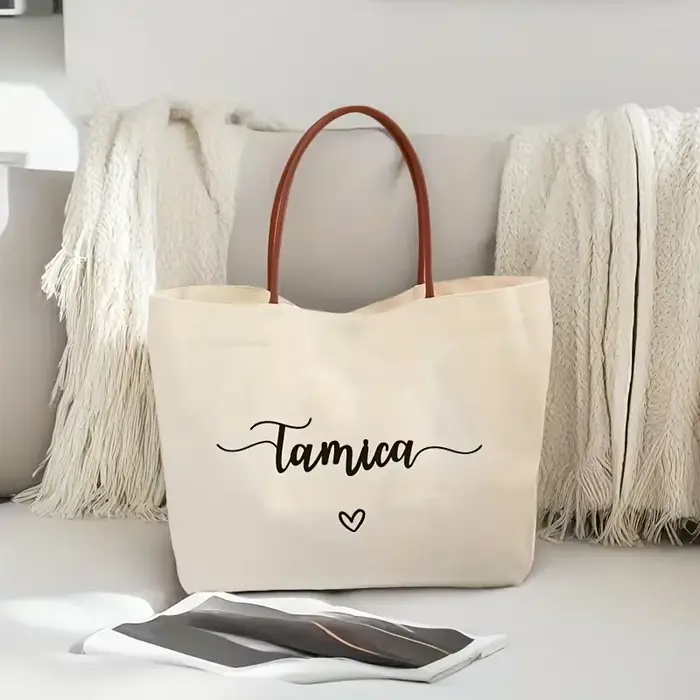 Sac fourre-tout blanc personnalisable