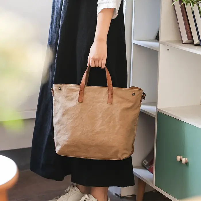 Sac messager fourre-tout en toile pour hommes et femmes