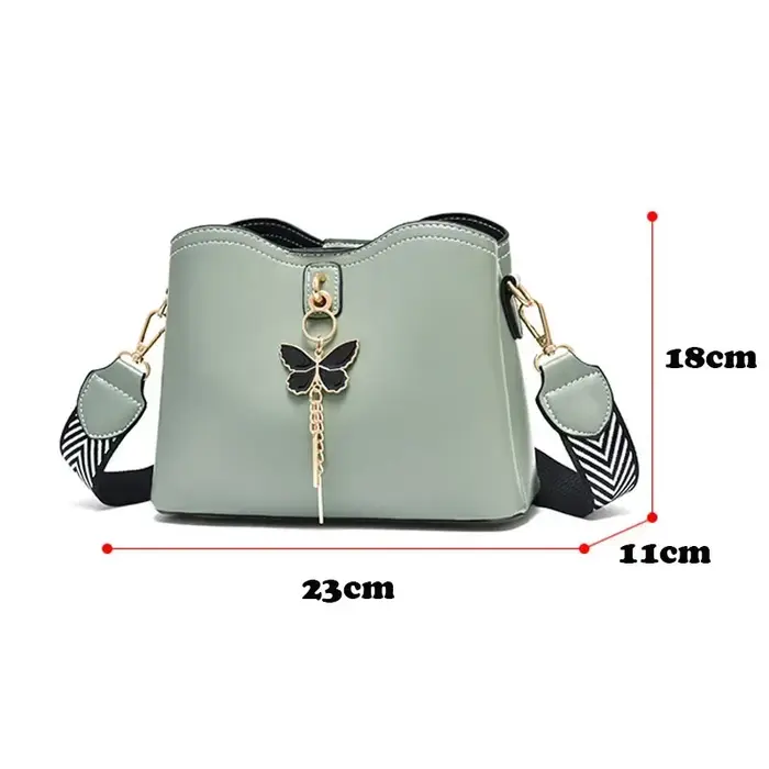 2025 femmes blanc sac à main nouveau concepteur papillon gland PU cuir sacs de messager dames bandoulière femme