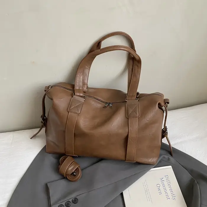Sac fourre-tout de grande capacité pour femmes, sac à bandoulière de voyage de bonne qualité, sac à 