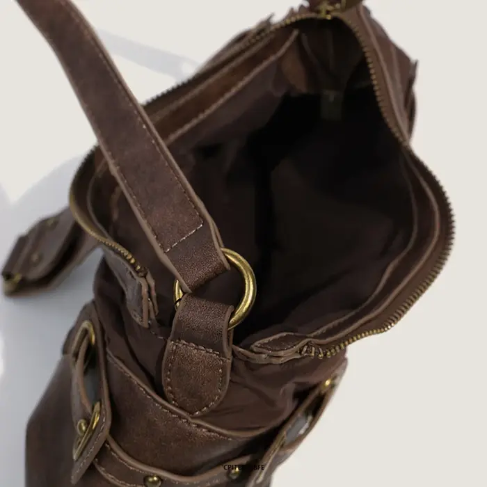 Sac à main sous les bras marron pour filles