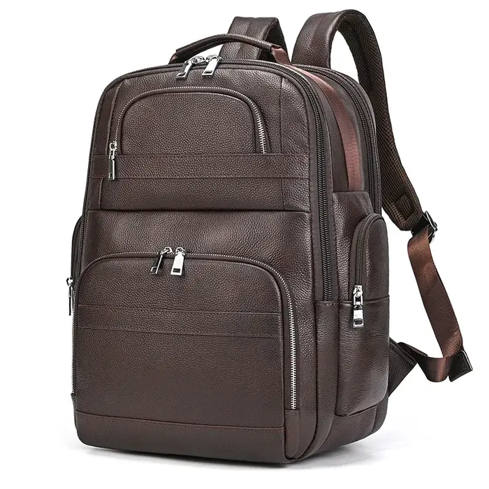 Sac de voyage en cuir double couche pour homme