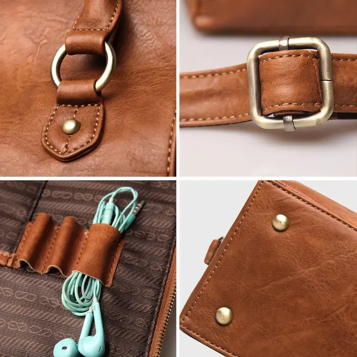 Sac à main rétro marron Simple pour femmes