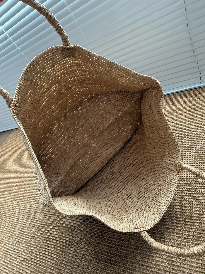 Sac de plage en paille