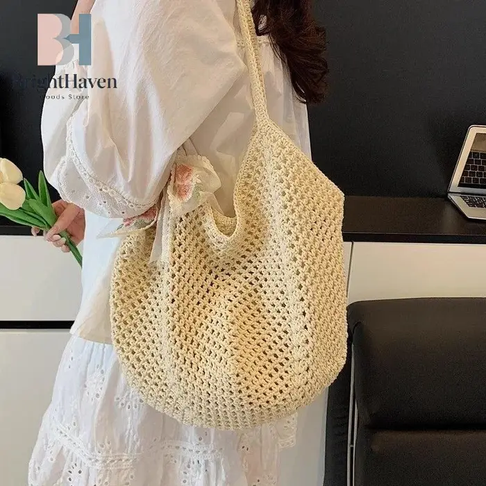 Sac tissé grande capacité pour femme