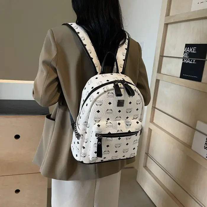 Sac à dos imprimé rétro pour femmes