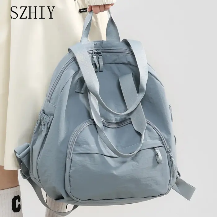 Sac à dos de couleur unie pour femmes