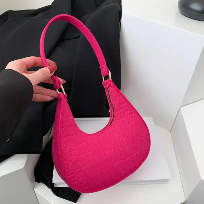Sac sous le bras à motif pierre pour femme
