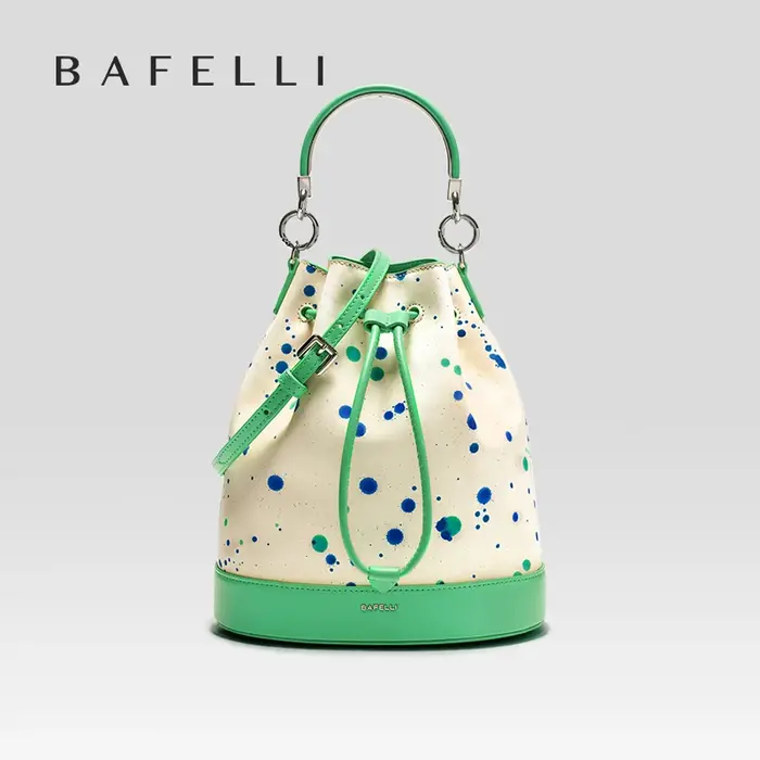 BAFELLI 2025 nouveau sac à main pour femmes marque de luxe printemps soldat design Style chaîne en cuir seau sacs
