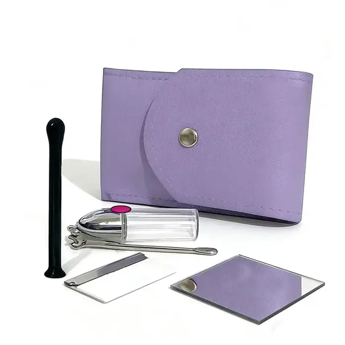 Pochette de luxe violette en cuir PU