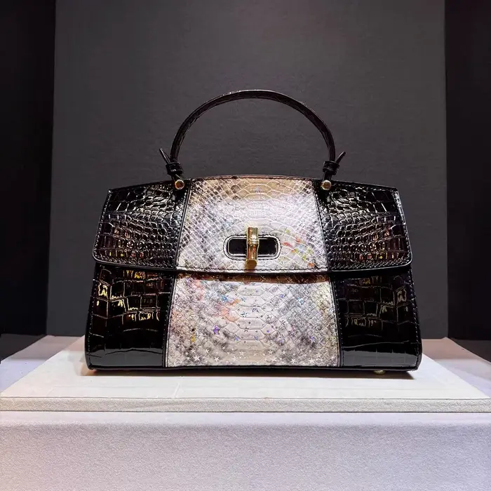 Sac à main en cuir pour femme, imprimé crocodile, nouvelle mode 2026, grande capacité, sacs coquille