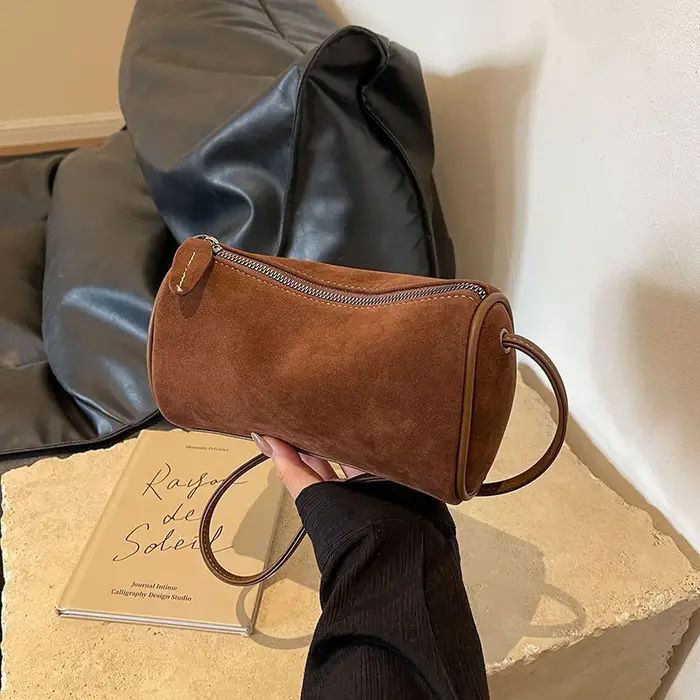 Sacs à bandoulière mini rétro en cuir PU tendance pour femmes, sac seau bandoulière, sacs à main et