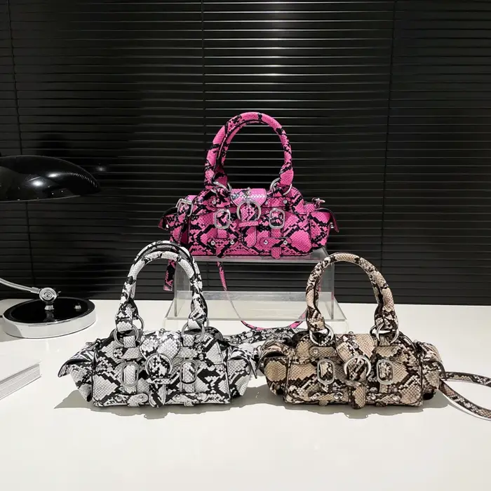 Sacs à main en PU motif serpent pour femmes