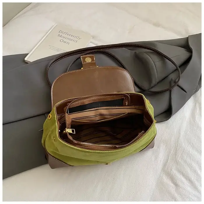 2025 nouvelles femmes automne et hiver élégant rétro daim sac à main exquis banlieue unique épaule décontracté luxe sac à bandoulière