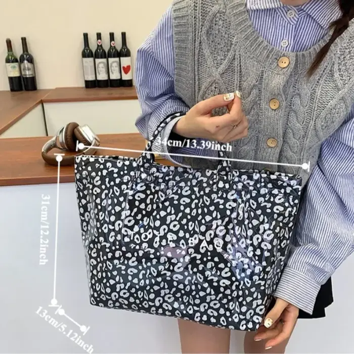 Sac à main imprimé léopard pour femmes
