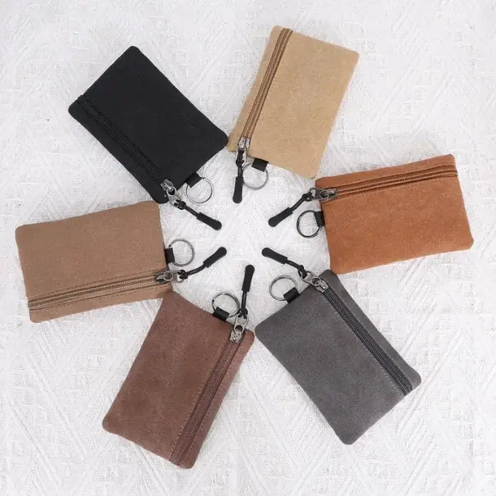 Mini porte-monnaie en toile