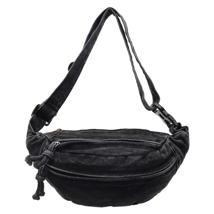 Sac bandoulière rétro en jean pour femme