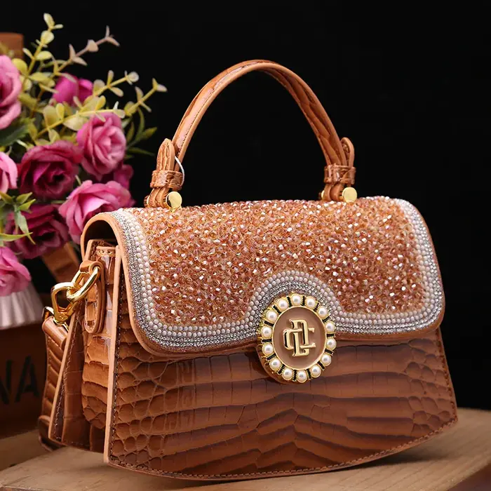 Sac à main motif crocodile pour femme, sac à bandoulière en cuir, grands sacs à main pour femme, cél