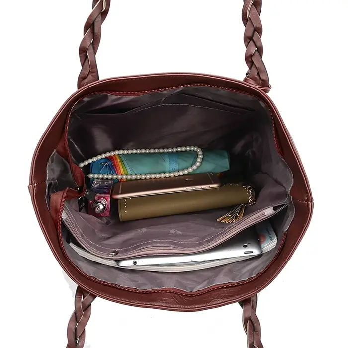 Femmes sacs de messager en cuir quotidien luxe gland