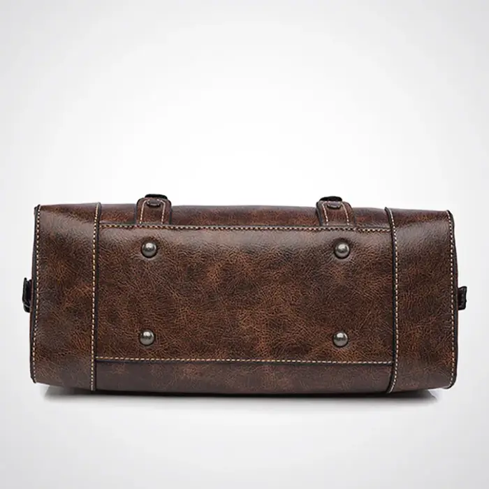Sac à main rétro marron pour femmes