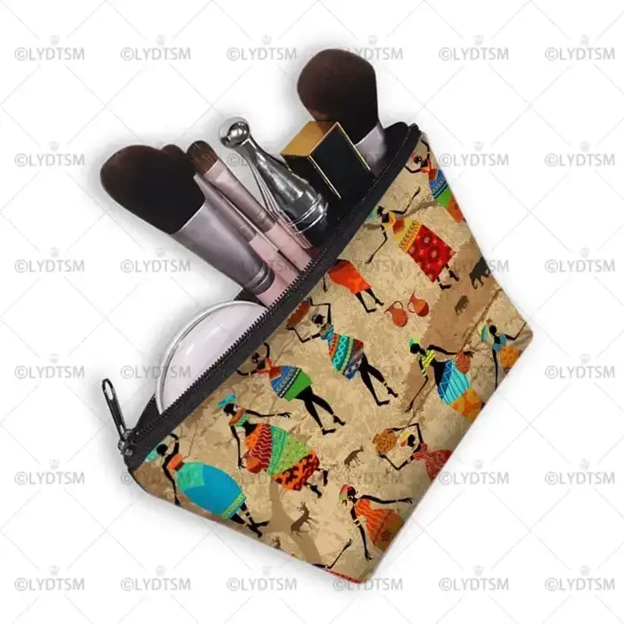 Trousse à cosmétiques imprimée pour femmes africaines