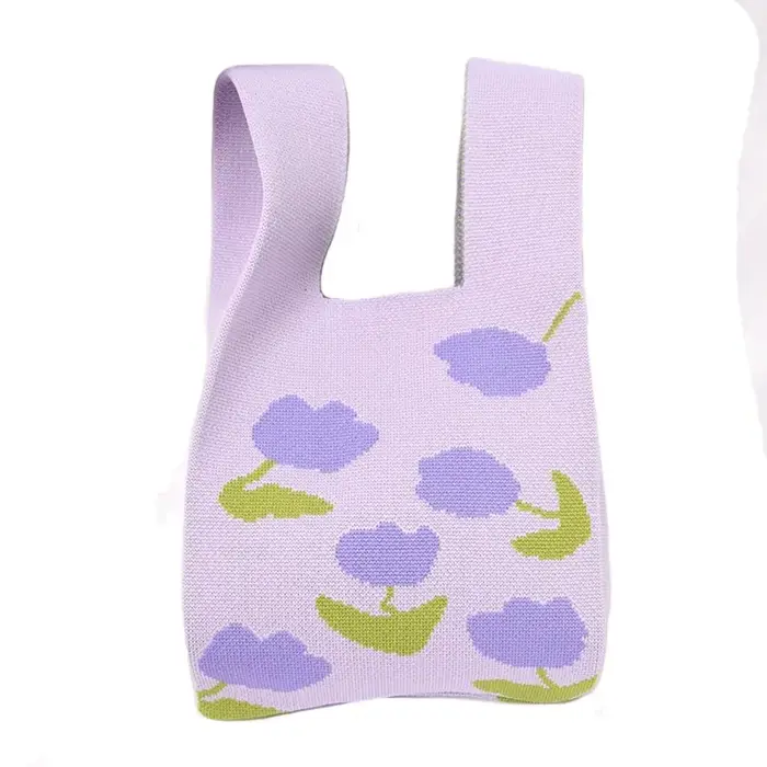 Sac fourre-tout en tricot pour femmes et filles
