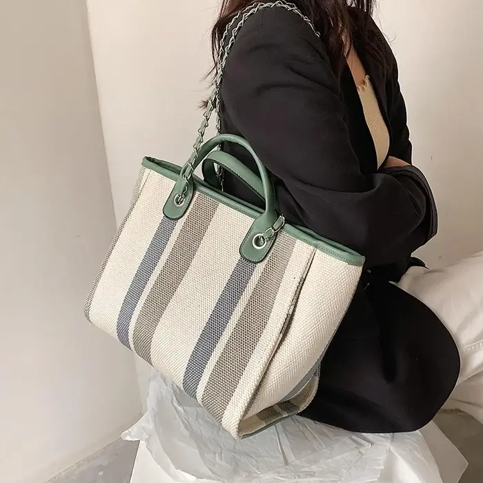 JOBig-Sacs à main en toile de luxe pour femmes