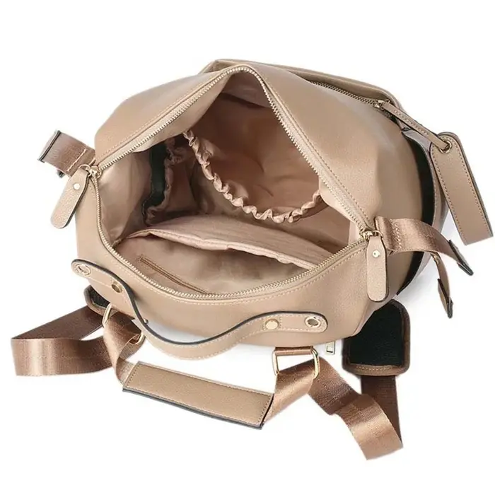 Sac maman Pu maman sac à dos mère bébé peau cuir Double sac à bandoulière bébé sac à couches bébé voyage sac de rangement poussette sac