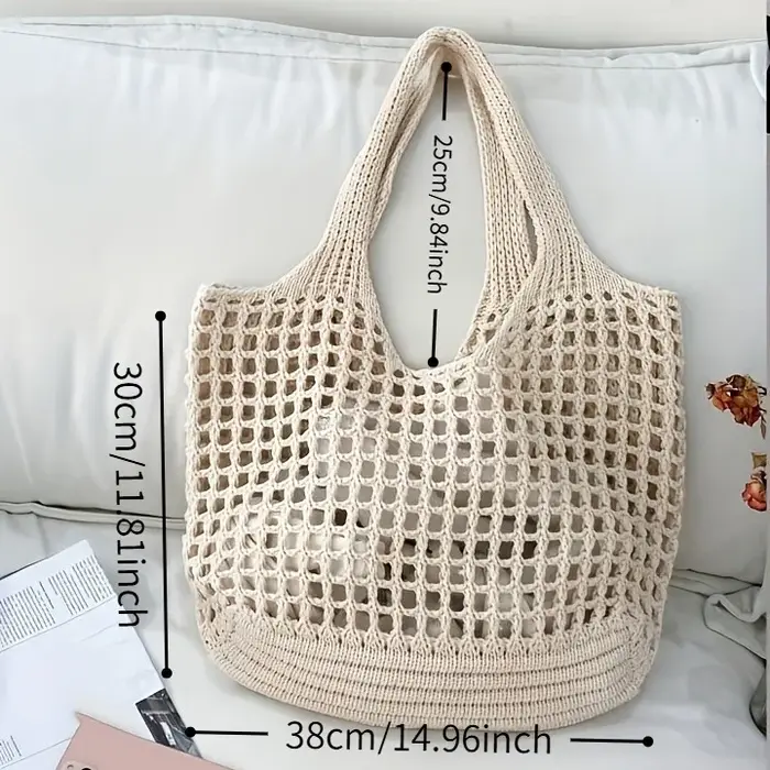 Sac fourre-tout en crochet pour femme