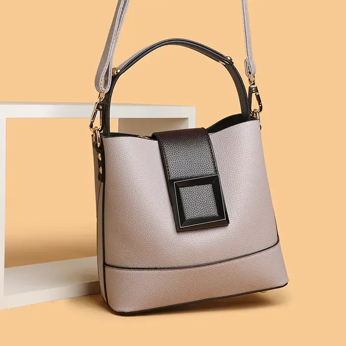 Sac à main rétro en cuir PU pour femmes