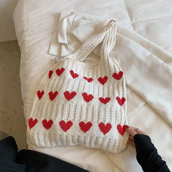 Sac fourre-tout graphique Love Coussins pour femme