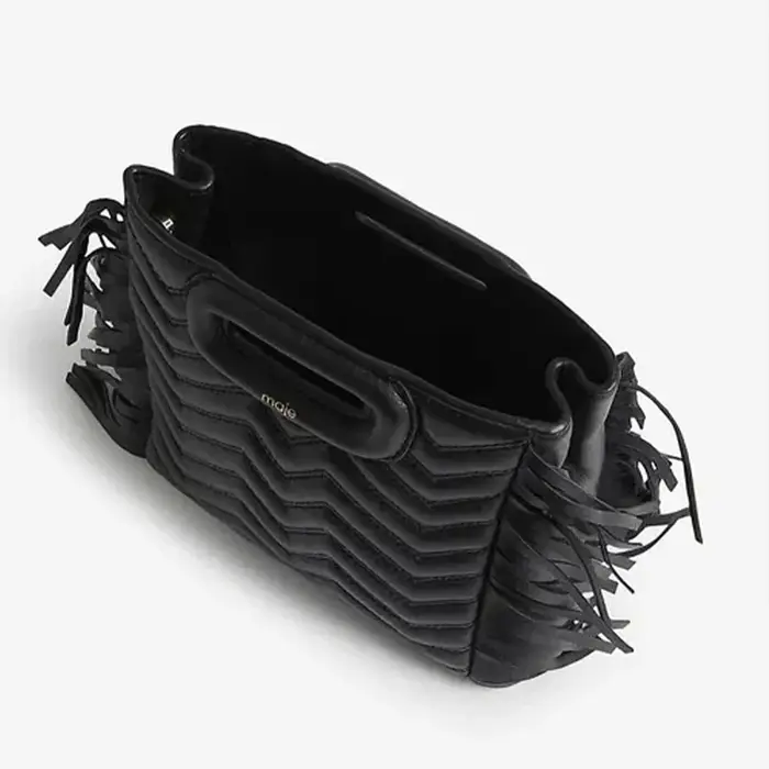 Nouvelle mode femmes MAJE sac noir brodé rétro sac à bandoulière Design de luxe décontracté dames sac