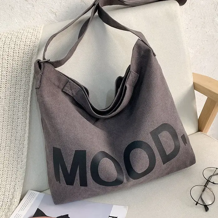 Sacs à main en toile de grande capacité pour femmes, créateur de niche, fourre-tout de simplicité, sacs à bandoulière pour femmes, initiés