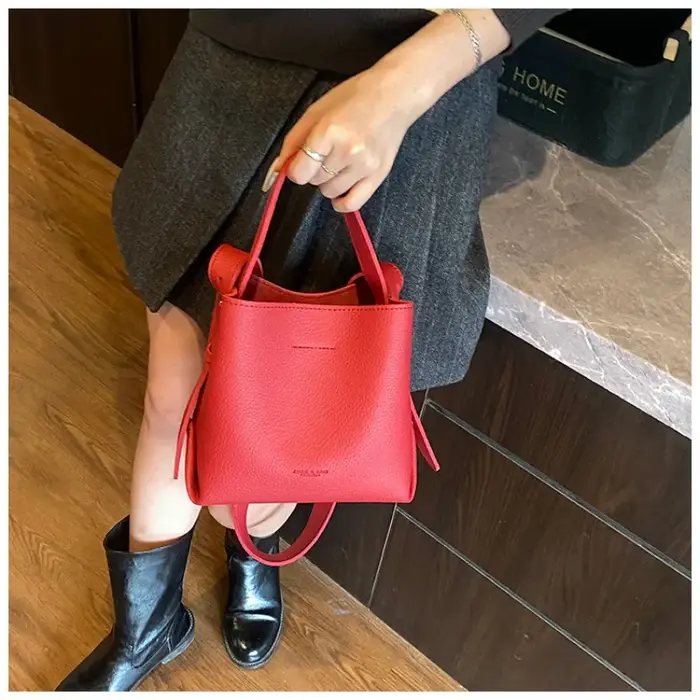 Sac seau rétro de grande capacité pour femmes