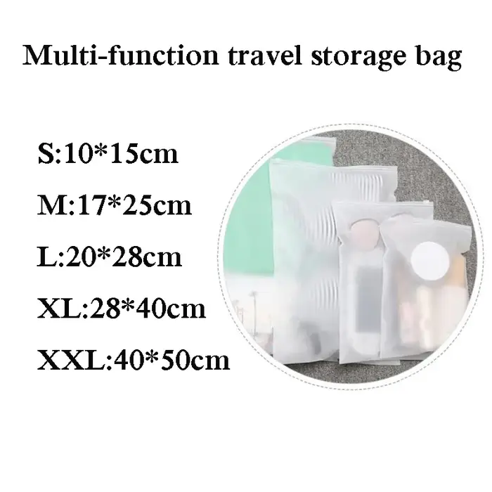 Sac en plastique transparent imperméable pour sous-vêtements et vêtements