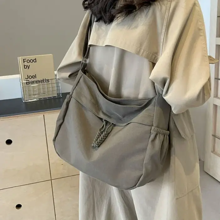 Sac à Bandoulière Hobos en Nylon pour Femme