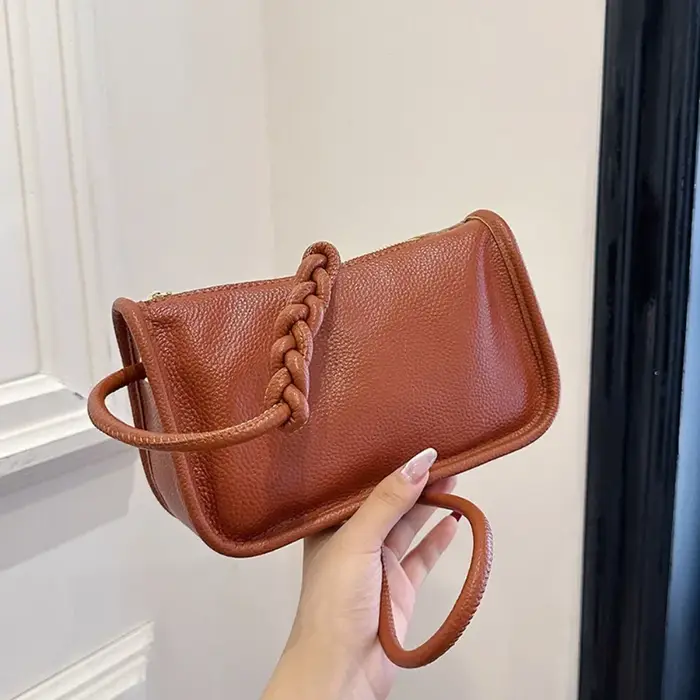 Sac à main en cuir de vachette véritable pour femme