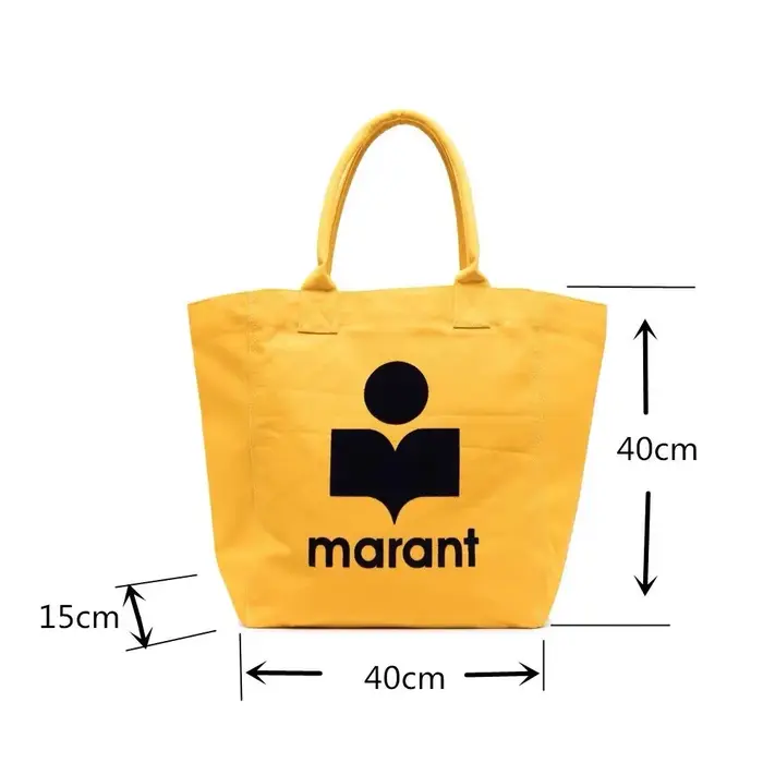 2026 Marant Nouveau style de créateur Sac en toile Marina coréen à strass Sac de shopping décontracté Sac fourre-tout Sac à bandoulière