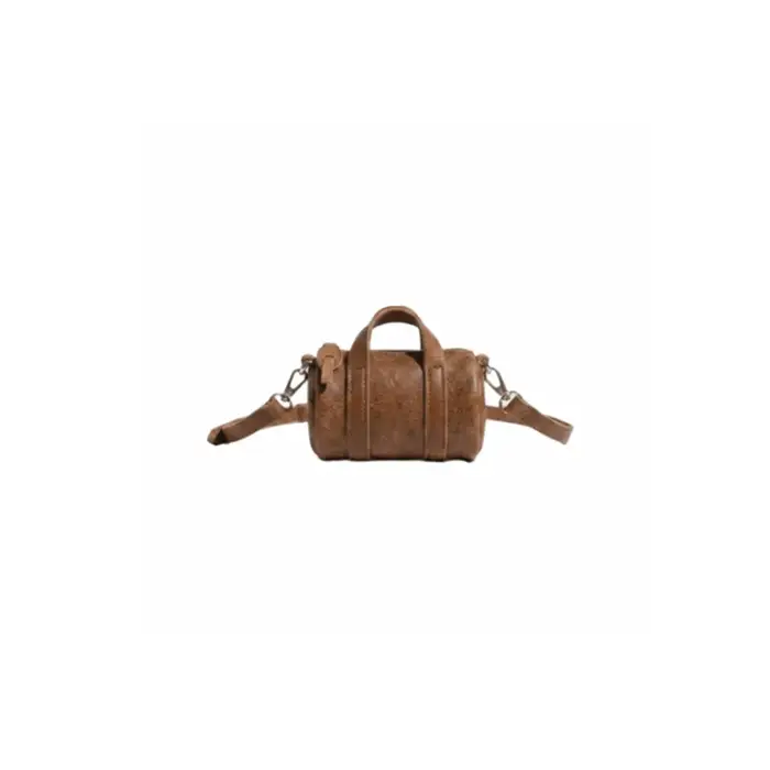 Sac Mini Niche Marron en PU Style Rétro Vintage