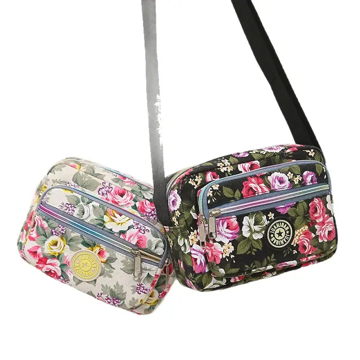 Mini sac bandoulière en toile pour femme