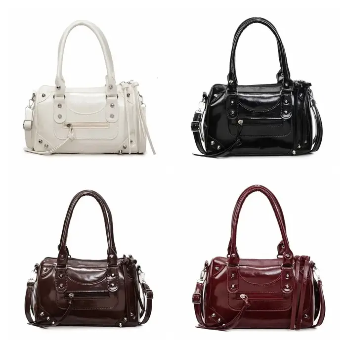 Sac sous le bras rétro punk tendance en cuir PU