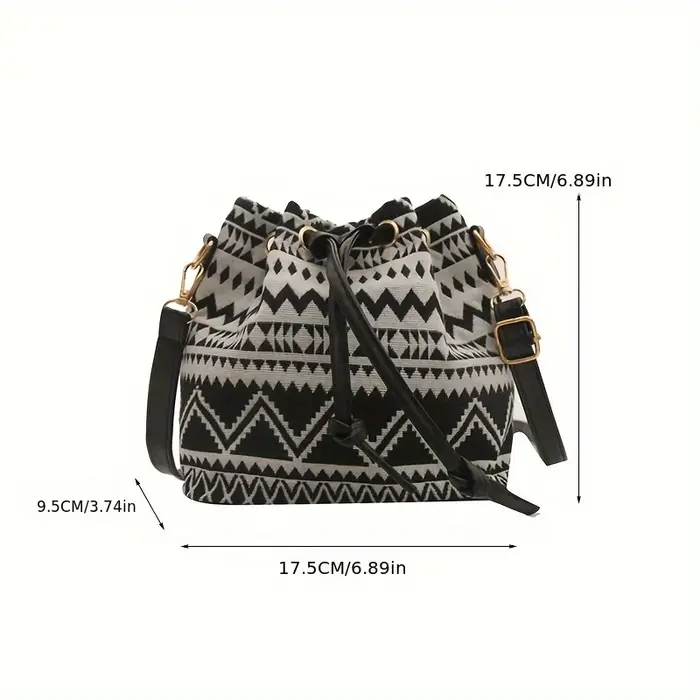 Sac seau à motif floral papillon
