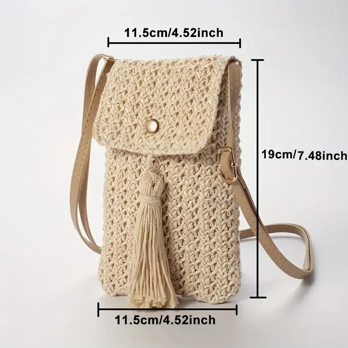 Sac de plage en paille pour femmes